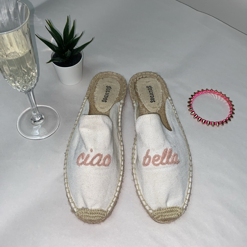 Ciao Bella espadrilles canvas mules by Soludas - someone take me to Italy!